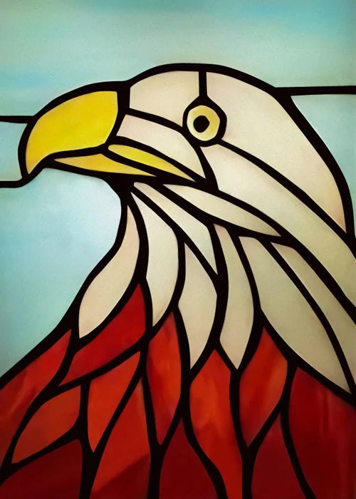 Stained Glass Window Film, Frosted Glass Sticker, Forest，Custom Size, Animals, Plants, Kids Room Door, Poster, Home Decor