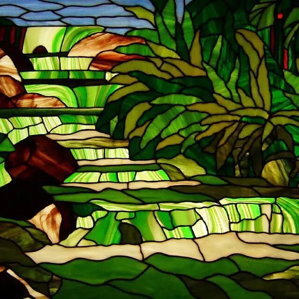 Window Film Stained Glass Films Static Cling Stickers for Bathroom Kitchen Office Home Decor,Tree,Animal,Custom fit to any Size