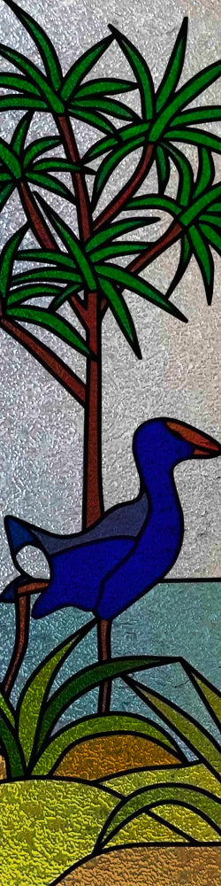 Custom Size Stained Glass Window Film,3D Stickers Static Cling For Kitchen Bathroom Bedroom Glass Sliding Door Home Decor Birds