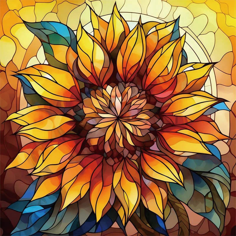 Custom size Window Film Stained Glass Films Frosted Privacy Static Cling Sunflower Sticker Bathroom Skylight Decor