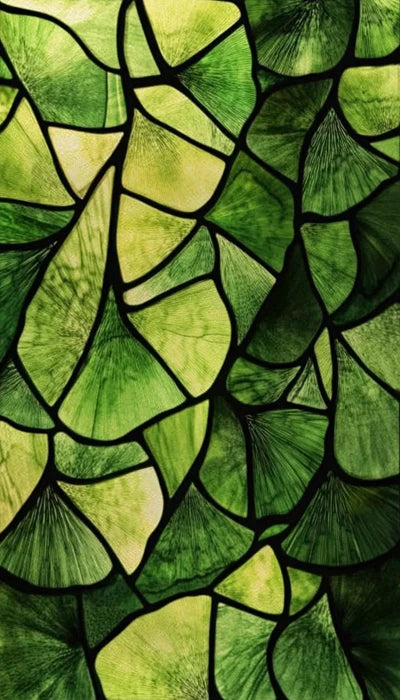 Window Film Stained Glass Films,Frosted Static Cling,Light-transparent Opaque Privacy Sticker,Home Decor,Ginkgo Leaf,Leaves