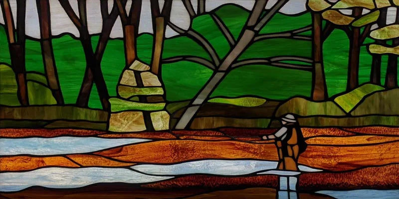 Custom Size Window Film, Stained Glass, Decorative Window Sticker, Privacy Frosted Static Cling, Home Decal