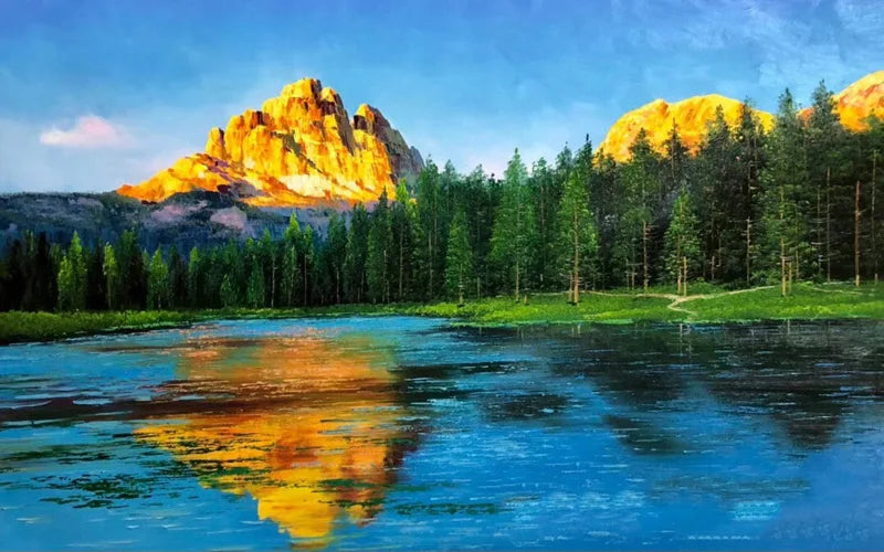 Window Film Stained Glass Stickers,Custom size Static Cling Frosted Privacy, Landscape,Tree Print For Transom Window Glass Home