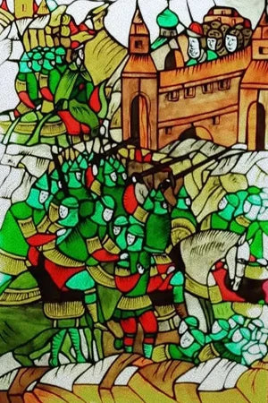 Custom size Stained Glass Films,Privacy Static Cling,Print Castle Lighthouse Sailboat Door Sticker,Office Home Decor