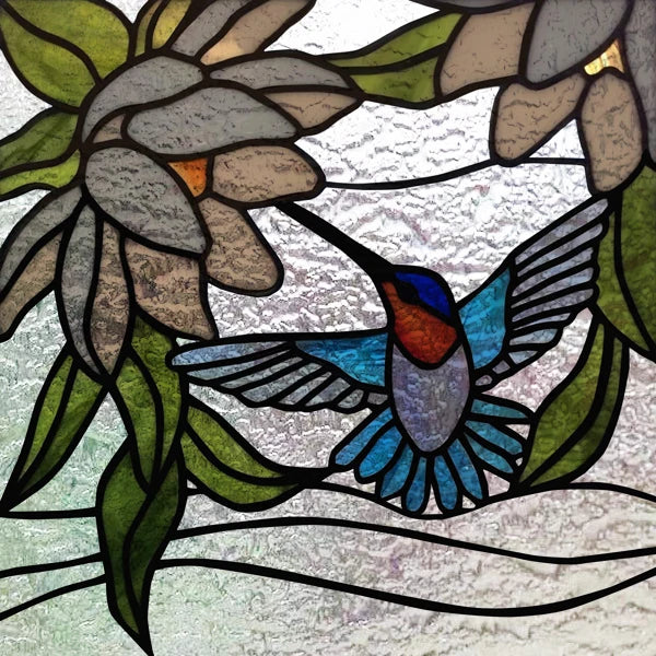 Custom size 3D Matte Window Film Stained Glass Decorative Uv Window Sticker Privacy Frosted Static Cling for Glass,Birds