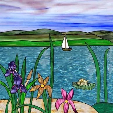 Window Film Frosted Stained Glass Films Customized Tiffany-Style Static Cling Sticker,Bathroom Door Kitchen Office Home Decor