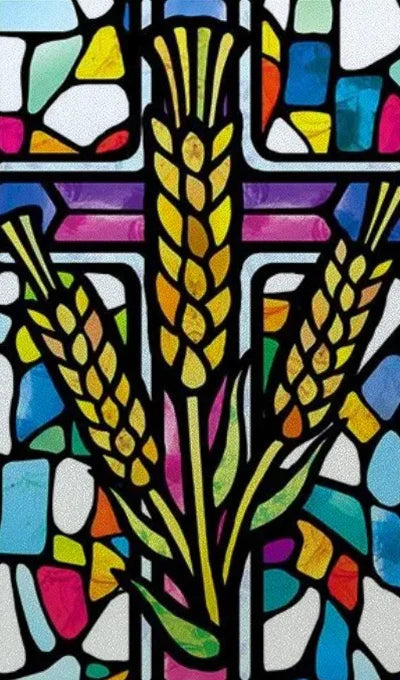 Window Film Frosted Stained Glass Films Customized, Frosted Stained Window Sticker Chuch Style Jesus/Christ Painting