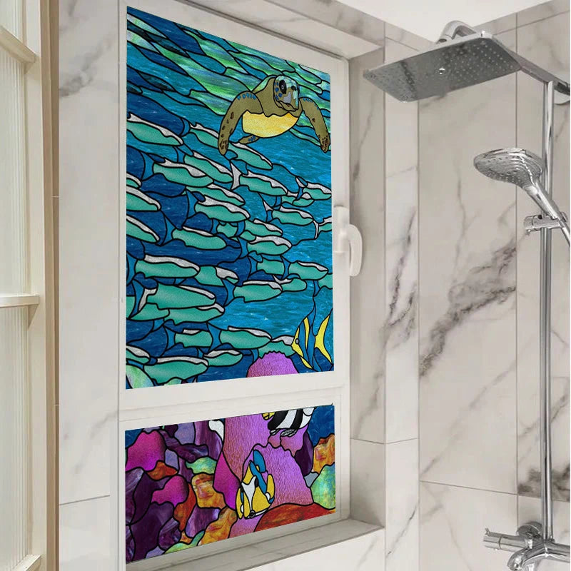 Customized Window Film Frosted Stained Glass Films,Static Cling Reusable Remove,Privacy Protection  Door Sticker Home-Decor