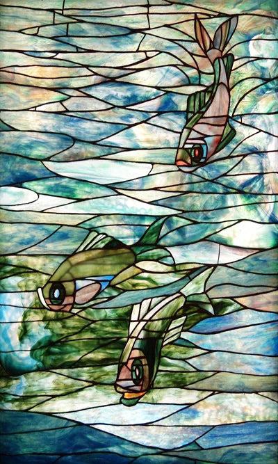 Custom size Glass Films,Stained Glass Stickers Static Cling,Frosted Privacy Print Dragonfly Butterfly for Window Door Home Decor