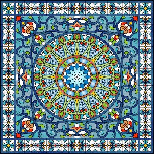 Window Film Frosted Stained Glass Films,Customized Church Design Static Cling Sticker,Home Decor Foil Window Treatment