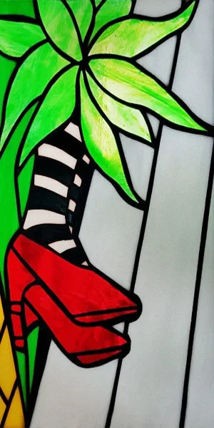 Custom Size Window Film, Stained Glass Stickers, Static Cling, Frosted Privacy Print, Sun,Sailboat,for Window Door, Home Decor