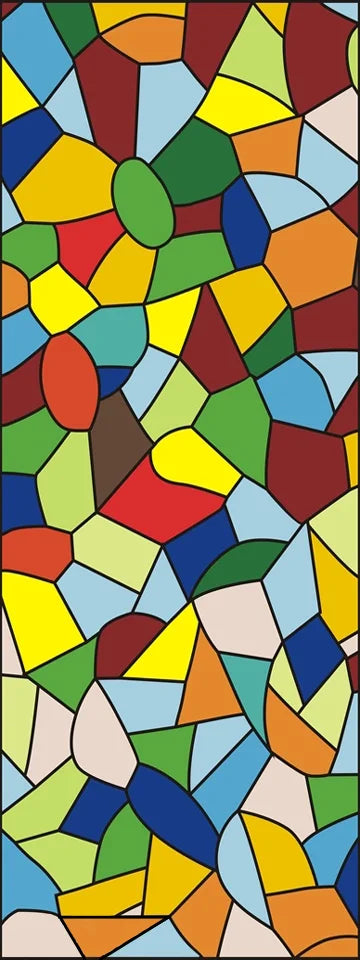 Custom Stained Glass Window Films,Frosted sticker,Privacy Static Cling Church Style For Bathroom Sliding door Home Office