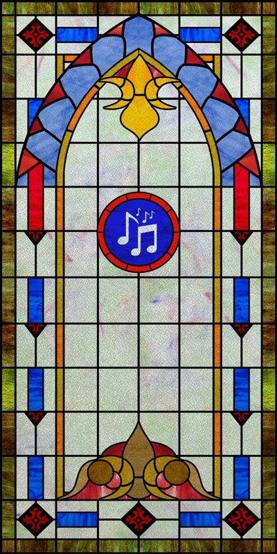 Custom Size Stained Glass Window Film, Frosted Privacy, Static Cling, Retro Matte Sticker, Bathroom Door, Office, Home Decor