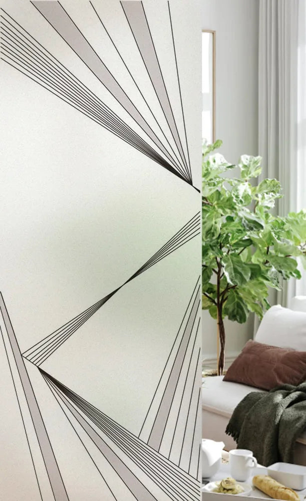 Custom Size Stained Glass Window Film, Frosted Privacy, Static Cling, Retro Country, Door Sticker, Bathroom, Office, Home Decor