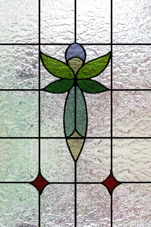 Custom Size 3D Matte Window Film, Stained Glass, Decorative UV Window Sticker, Privacy Frosted Static Cling, Decor for Glass