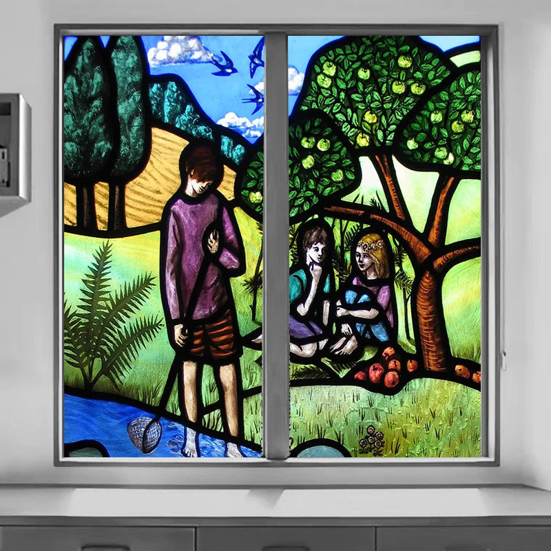 Custom size Glass Films,Privacy Windows Film No Glue Static Cling Stickers,Custom made to fit any Window Size or Shape