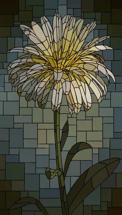 Frosted Stained Glass Window Film, Customized Art Deco Design, Flowers Static Cling Sticker,Home Decor Foil, Treatment