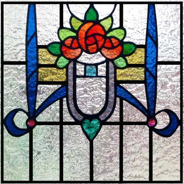 Custom size 3D Matte Window Film Stained Glass Decorative Uv Window Sticker Privacy Frosted Static Cling Window Decal for Glass