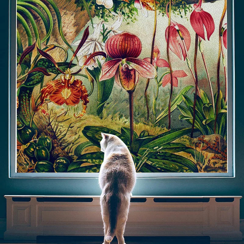 Custom Size Glass Window Film Static Cling Frosted Glass Films Foil Stickers Waterproof For Bathroom Kitchen Door Home Decor