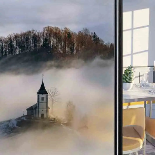 Forest Pattern Glass Films Window Sticker Static Cling Frosted Home Decor Private Tint-Film For Door Window Cabinet Wardrobe