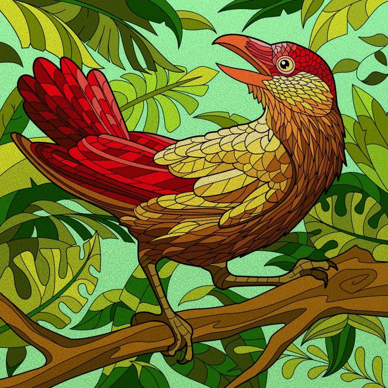 Window Film Frosted Stained Glass Films Static Cling Privacy Door Sticker Kitchen Office Home Decor Birds Peacock Customized