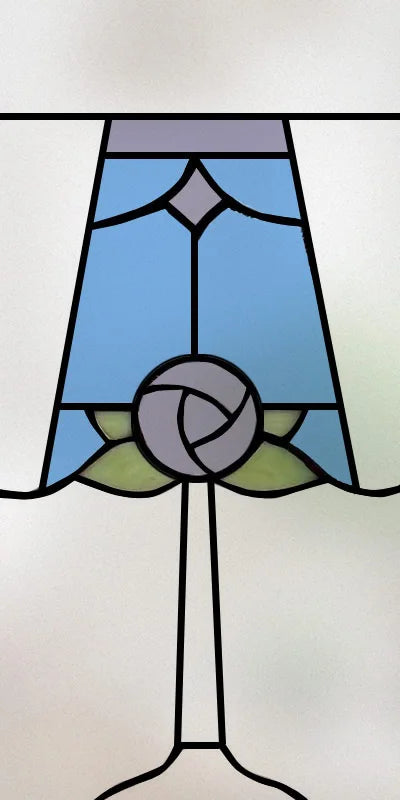 Custom Size Stained Glass Window Film,Frosted Privacy, Static Cling,Retro Prairie Style Stickers,Kitchen Bathroom Door, Home