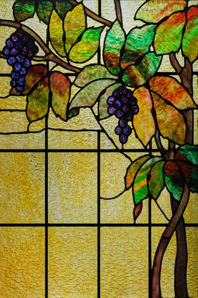 Stained Glass Window Films,Static Cling, Customized Retro Vintage Sticker,Frosted,Privacy, Easy to install