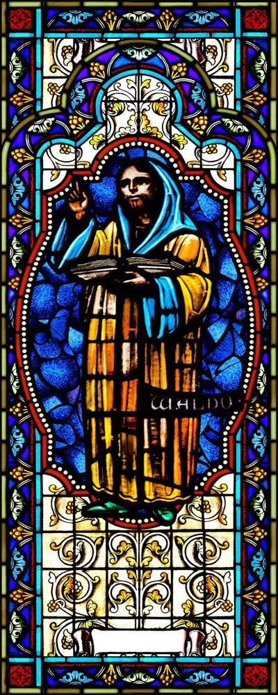 Religious Stained Glass Films,Frosted Window Sticker,Christ Gothic Styles Painting, Church Prayer Room, House of Worship Home