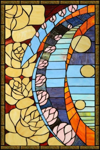 Custom size Glass Films,Stained Glass Stickers Static Cling,Frosted Privacy Print Flower,Tree,Rivers For Window Door Home Decor