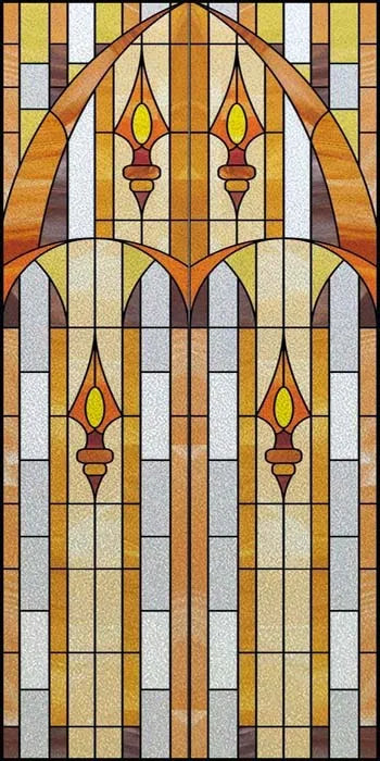 Window Film Frosted Stained Glass Films Church Static Cling Privacy Films Door Sticker Kitchen Office Home Decor Customized