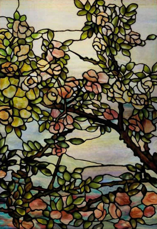 Window Film Frosted Stained Glass Films,Customized Privacy Static Cling,Retro Colorful Stickers Home Decor Bathroom Skylight