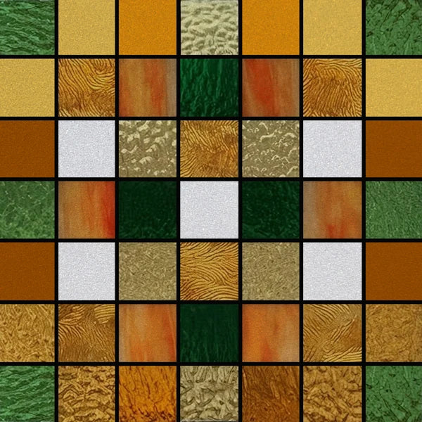 European Church Mosaic Stained Glass Films,Window Stickers Static Cling,Sun, Mosaic, Custom made to fit any Window Size or Shape