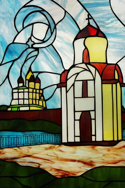 Custom Stained Glass Films Window Film Frosted Sticker Castle For Kitchen Bathroom Door Church Poster Home Decor