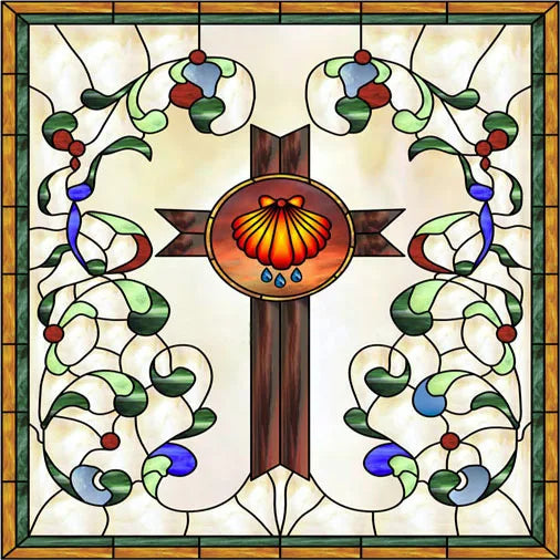 Stained Glass Window Film Frosted Glass Sticker,Custom made to fit any Window Size or Shape,Kitchen Bathroom Door Home Decor