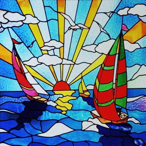 Window Film Frosted Stained Glass Films Static Cling Privacy Films Sun Moon Door Sticker Kitchen Bathroom Home Decor Customized