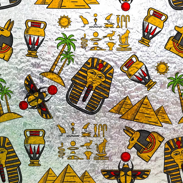 Stained Glass Wndow Film Frosted Glass Sticker Forest Custom Size Egyptian themed for Window Home Decor