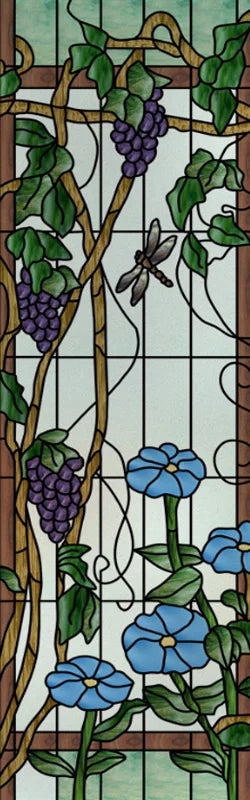Custom Size Window Film, Stained Glass Films, Frosted Privacy, Retro Church Style, Colorful Door Sticker, Shower, Bathroom