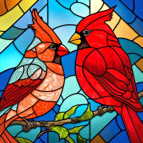 Stained Glass Window Film,Frosted Static Cling,Custom made to fit Window Size or Shape,Kitchen Bathroom Door Decor Peacock birds