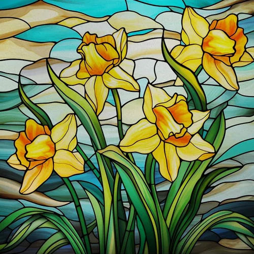 Custom size Window Film Stained Glass Films Frosted Privacy Static Cling Retro Flower Sticker Bathroom Skylight Decor