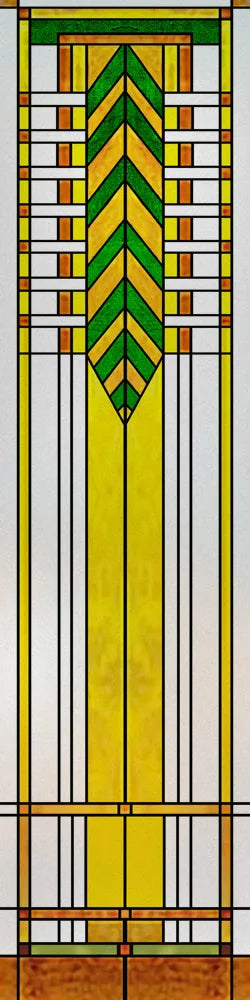 Custom Size Stained Glass Window Film, Frosted Privacy, Static Cling, Retro Matte,Door Sticker, Bathroom, Office, Home Decor