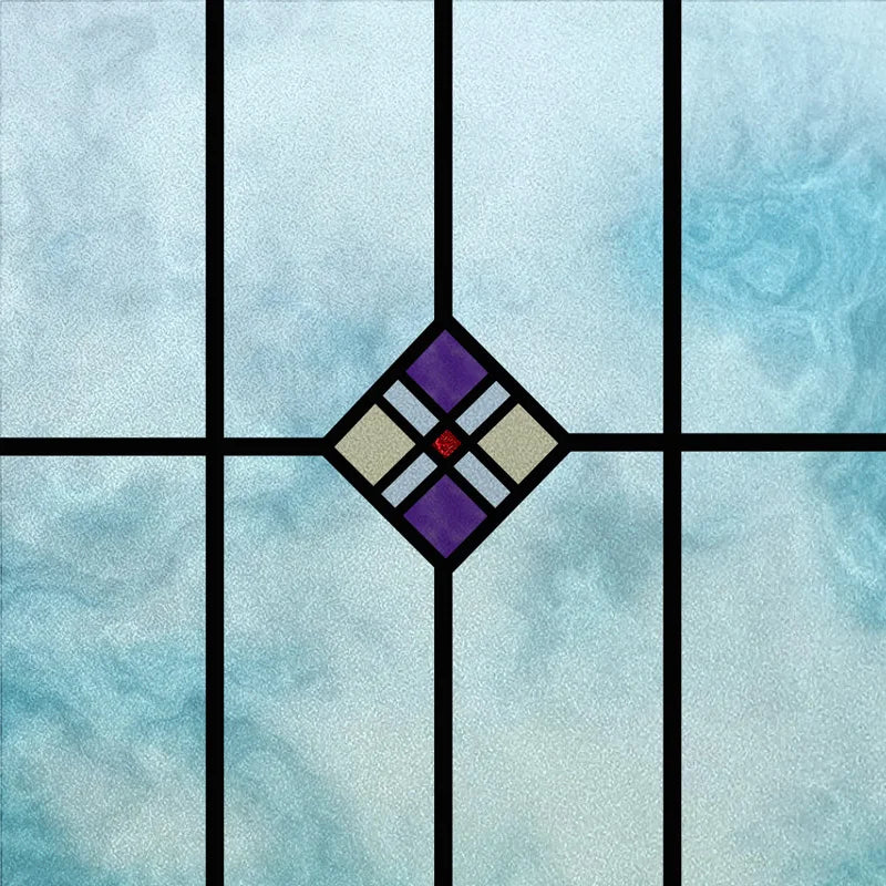 Custom Size Window Film, Stained Glass Sticker, Western Style, Privacy Frosted, Static Cling, Door, Office Home Decal