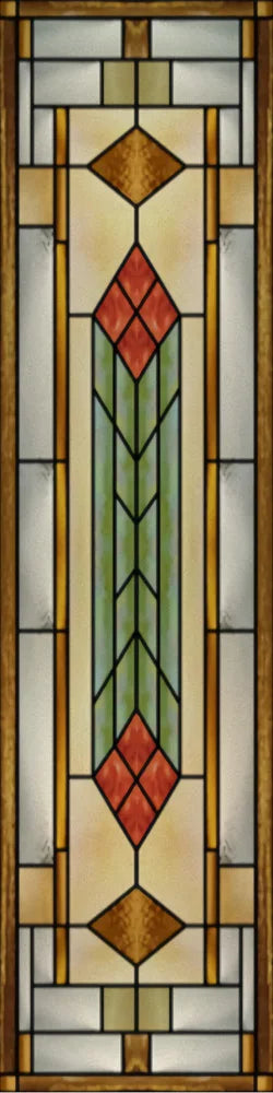Custom Size Stained Glass Window Film, Frosted Privacy, Static Cling, Retro Matte,Door Sticker, Bathroom, Office, Home Decor