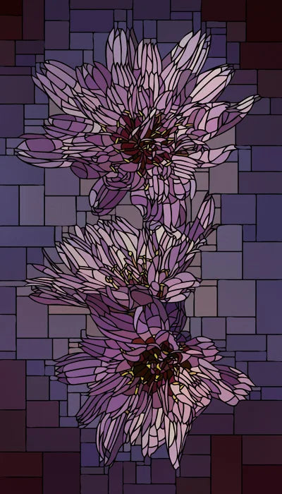 Frosted Stained Glass Window Film, Customized Art Deco Design, Flowers Static Cling Sticker,Home Decor Foil, Treatment