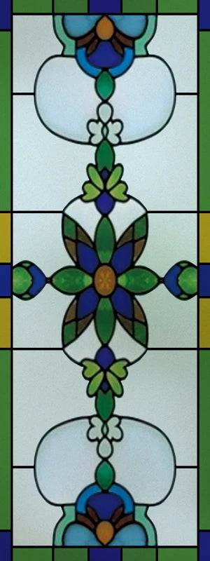 Stained Glass Film American Retro European Electrostatic Frosted Glass Sticker Window Film Window Sticker Stained Glass