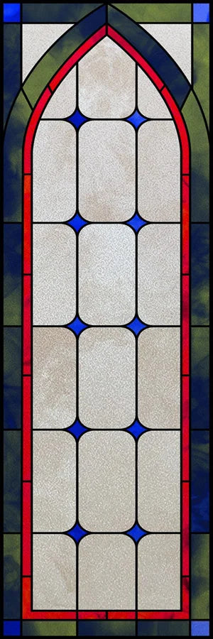 Frosted Stained Glass Window Film, Customized  Static Cling,,Privacy, European Style ,For Office, Bathroom Home Decor