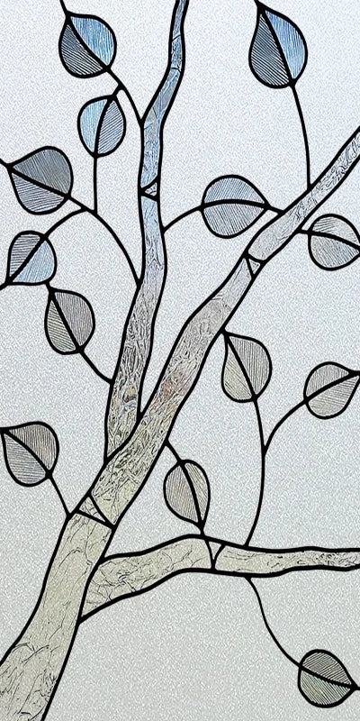 Window Film Frosted Stained Glass Films Church Static Cling Privacy Films Door Sticker Kitchen Office Home Decor Customized