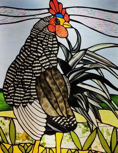 Custom Size Window Stained Glass Films,Bird,Peacock, Static Cling Stickers For Bathroom Bedroom Door Office Home Decor