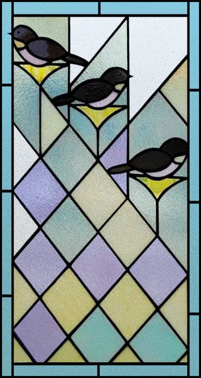 Window Film Stained Glass Stickers,Custom size Static Cling Rose,Flower Privacy Films Door Sticker Kitchen Office Home Decor