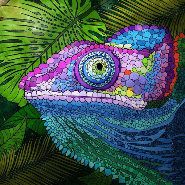 Custom Size Stained Glass Window Film Frosted Films, Animal Dog Cat Tiger Birds Static Cling,Window Covering for Home Office