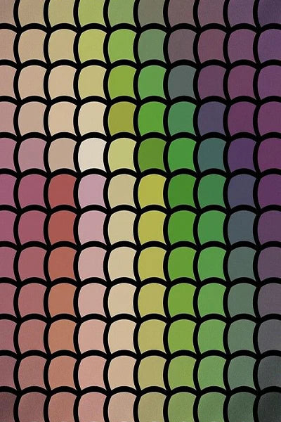 Frosted Stained Glass Window Film, Opaque  Privacy Static Cling , Home-Decor, Sun Catcher Rainbow Color, Window Covering